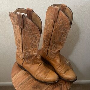 Lucchese Classic Western Boots with Embroidered Shaft